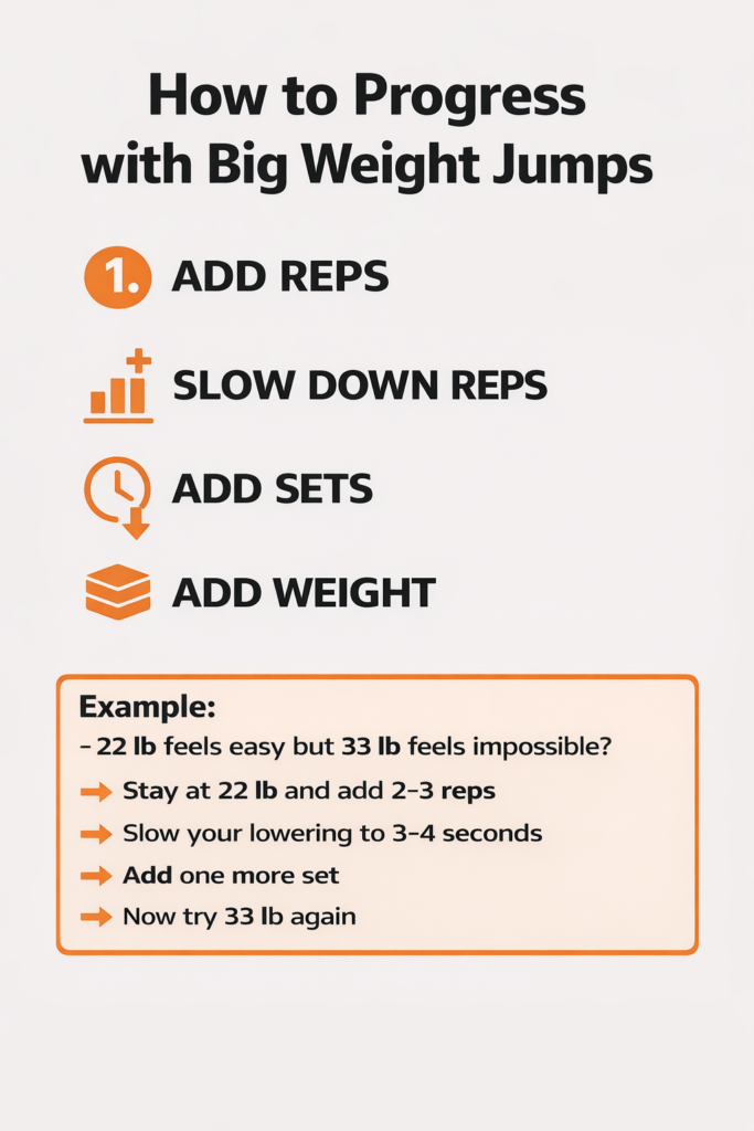 Big jumps progression cheat sheet
